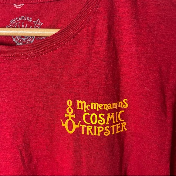 McMenamins Pub T Shirt Womens 2XL Red Cosmic Tripster Portland Oregon Graphic - Picture 4 of 5